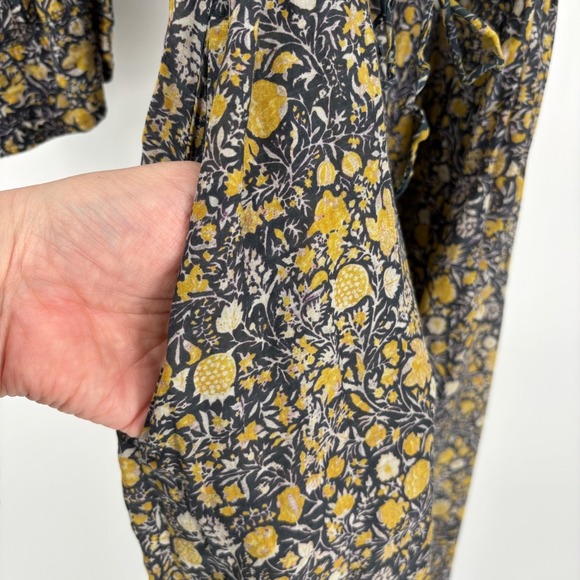 Isabel Marant Etoile Silk Blend Floral Long Sleeve Maxi Dress US 10 *FLAWED - Picture 12 of 16